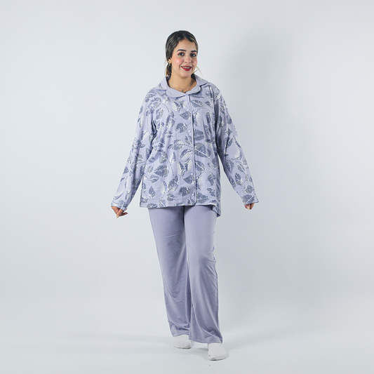 Pyjama Chaud et Doux Pour Femme - Move - 2 pièces - Chemise - Pantalon